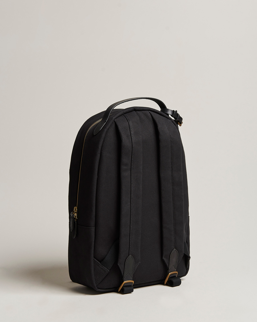 Herre | Polo Ralph Lauren Canvas/Leather Backpack Black | Polo Ralph Lauren | Canvas/Leather Backpack Black