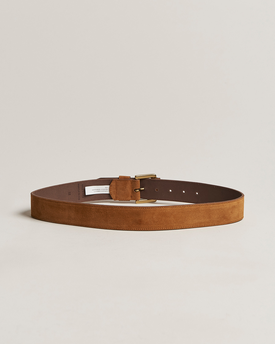 Herre | Polo Ralph Lauren Suede Belt Tan | Polo Ralph Lauren | Suede Belt Tan