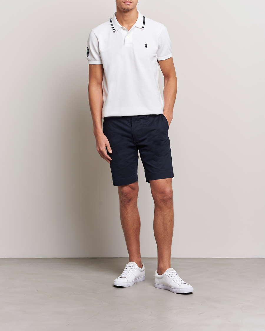 Herre | Polotrøjer | Polo Ralph Lauren | Custom Slim Fit Wimbledon Polo Ceramic White