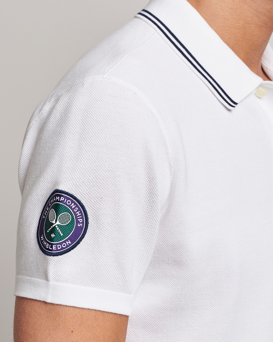 Herre | Polotrøjer | Polo Ralph Lauren | Custom Slim Fit Wimbledon Polo Ceramic White