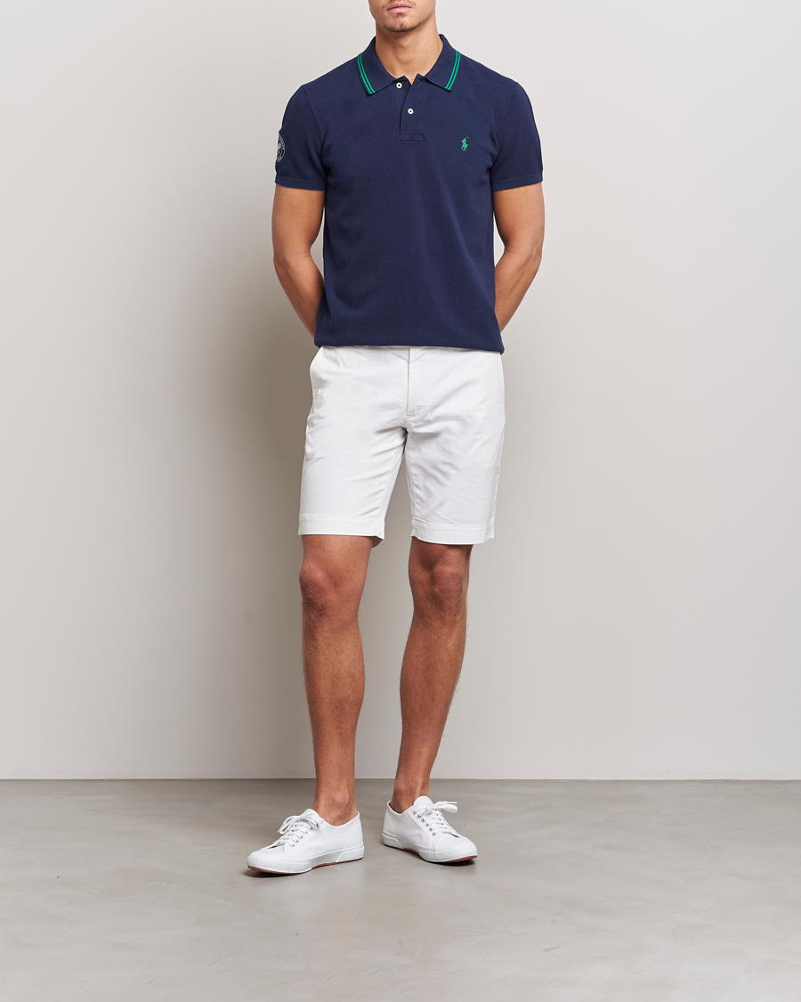 Herre | Polotrøjer | Polo Ralph Lauren | Custom Slim Fit Wimbledon Polo Refined Navy