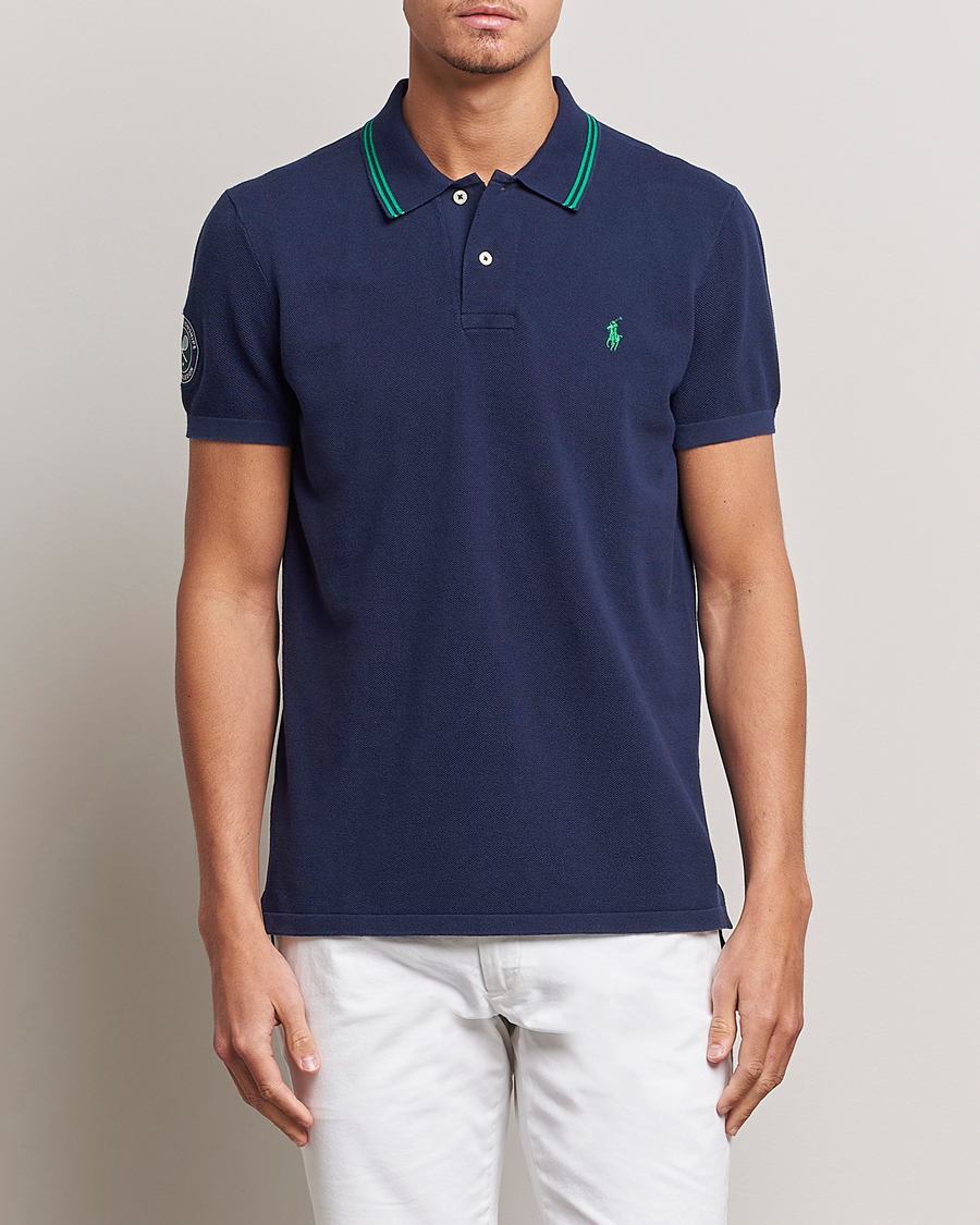 Herre | Polotrøjer | Polo Ralph Lauren | Custom Slim Fit Wimbledon Polo Refined Navy