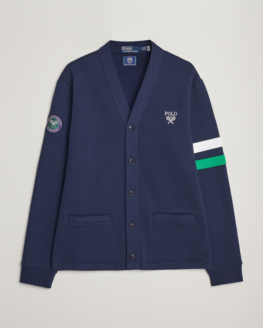 Herre | Trøjer | Polo Ralph Lauren | Wimbledon Knitted Cardigan Refined Navy