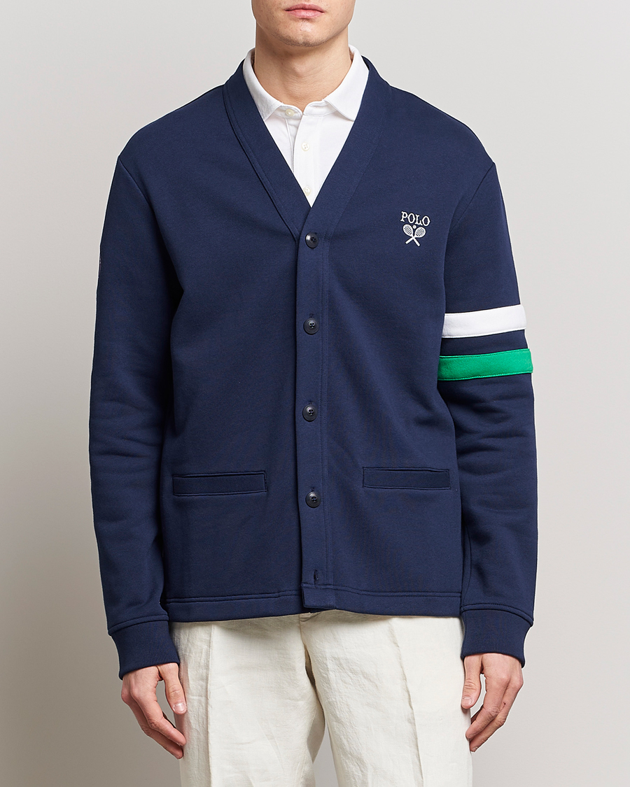 Herre | Trøjer | Polo Ralph Lauren | Wimbledon Knitted Cardigan Refined Navy