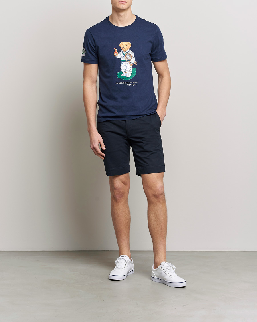 Herre | T-Shirts | Polo Ralph Lauren | Printed Wimbledon Bear Crew Neck T-Shirt Na