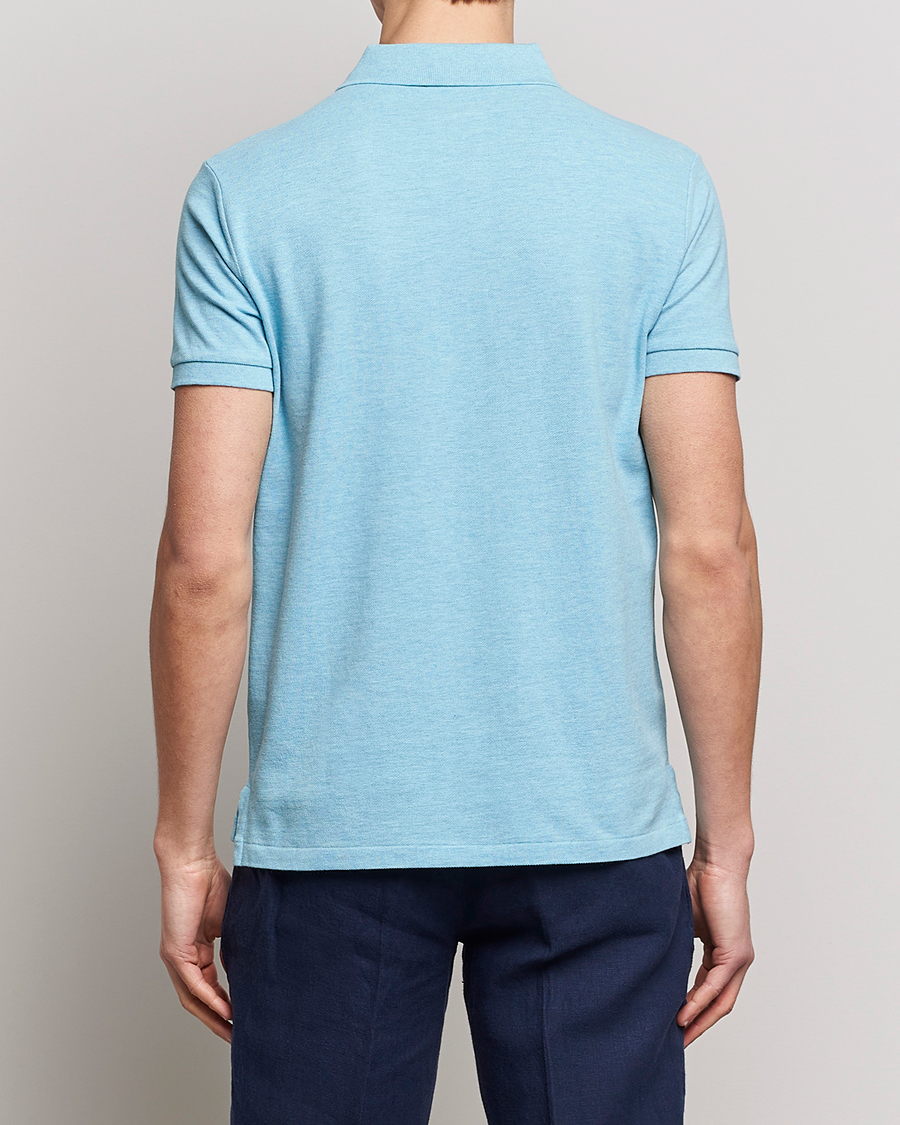Herre | Polotrøjer | Polo Ralph Lauren | Custom Slim Fit Polo Watchhill Blue Heather