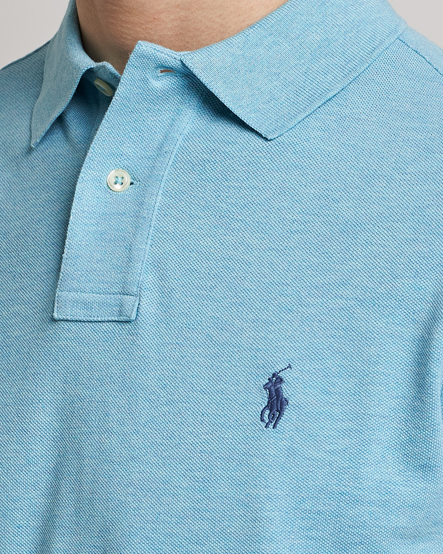 Herre | Polotrøjer | Polo Ralph Lauren | Custom Slim Fit Polo Watchhill Blue Heather