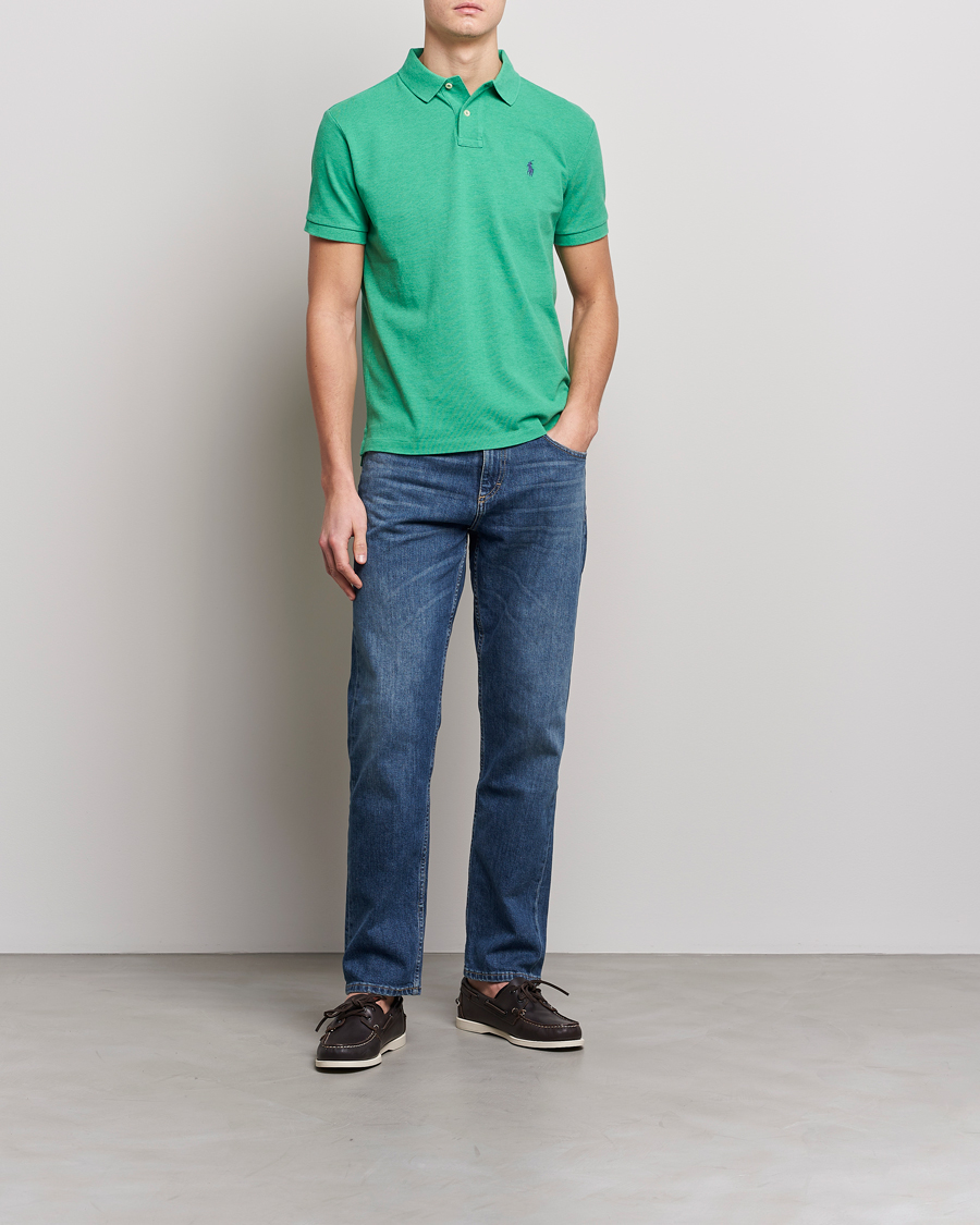 Herre | Polotrøjer | Polo Ralph Lauren | Custom Slim Fit Polo Palm Green Heather