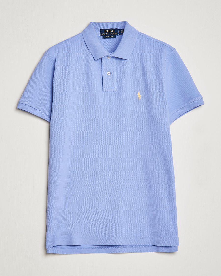 Herre | Polotrøjer | Polo Ralph Lauren | Custom Slim Fit Polo Lafayette Blue