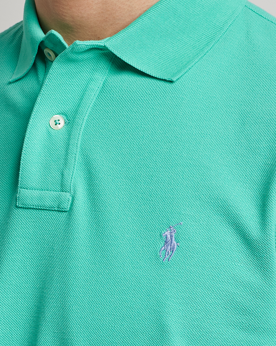 Herre | Polotrøjer | Polo Ralph Lauren | Custom Slim Fit Polo Sunset Green