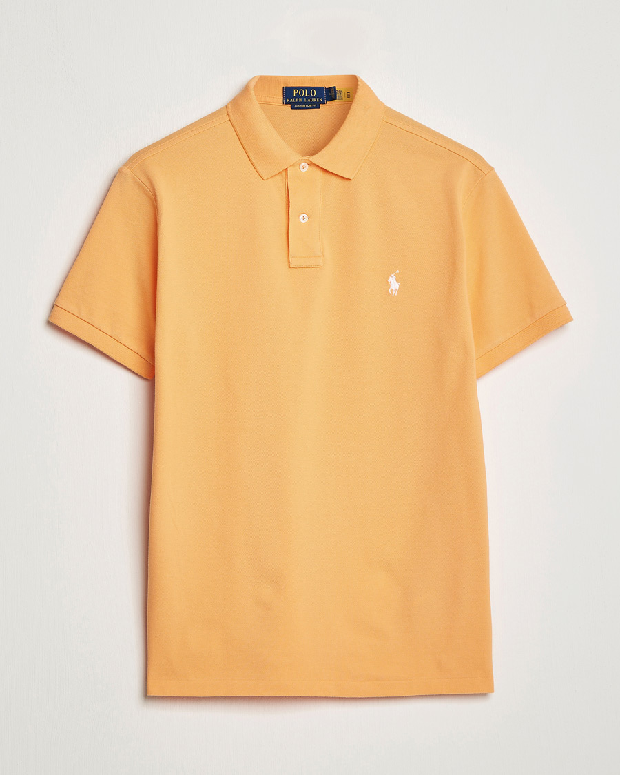 Herre | Polotrøjer | Polo Ralph Lauren | Custom Slim Fit Polo Key West Orange