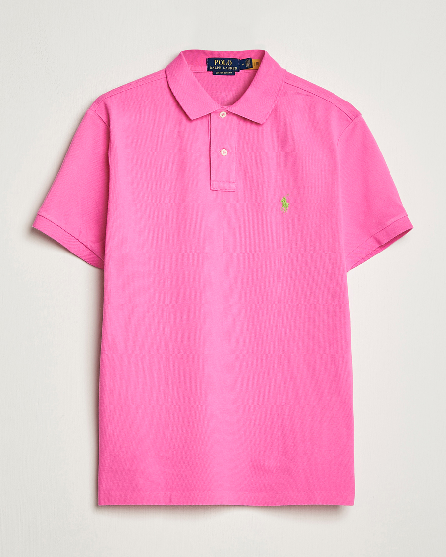 Herre | Polotrøjer | Polo Ralph Lauren | Custom Slim Fit Polo Dalia Pink
