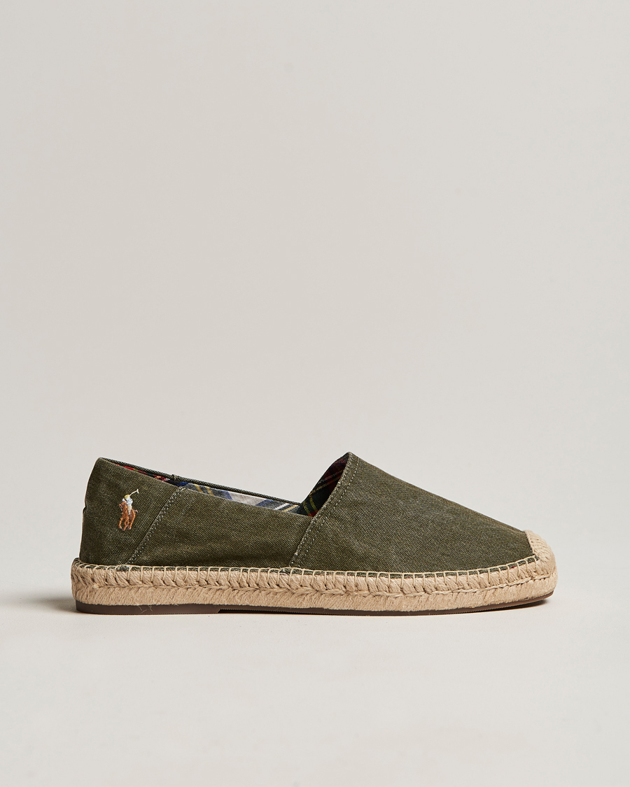 Herre | Cevio Canvas Espandrilles Canopy Green | Polo Ralph Lauren | Cevio Canvas Espandrilles Canopy Green