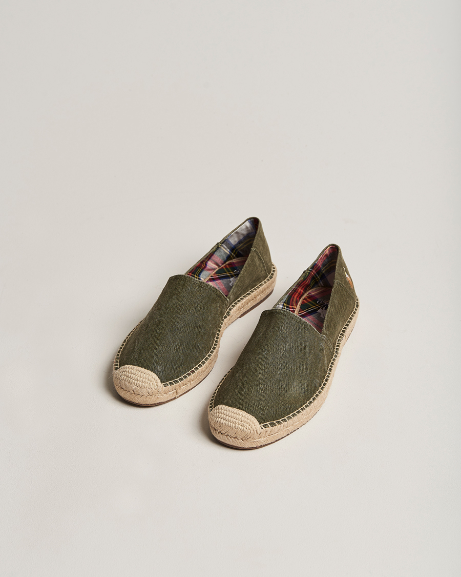 Herre | Cevio Canvas Espandrilles Canopy Green | Polo Ralph Lauren | Cevio Canvas Espandrilles Canopy Green