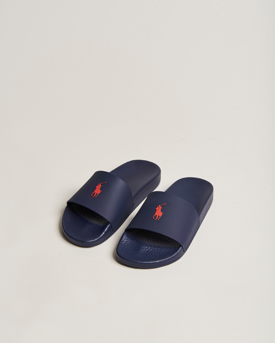 Herre | Sandaler & Hjemmesko | Polo Ralph Lauren | Logo Slides Navy