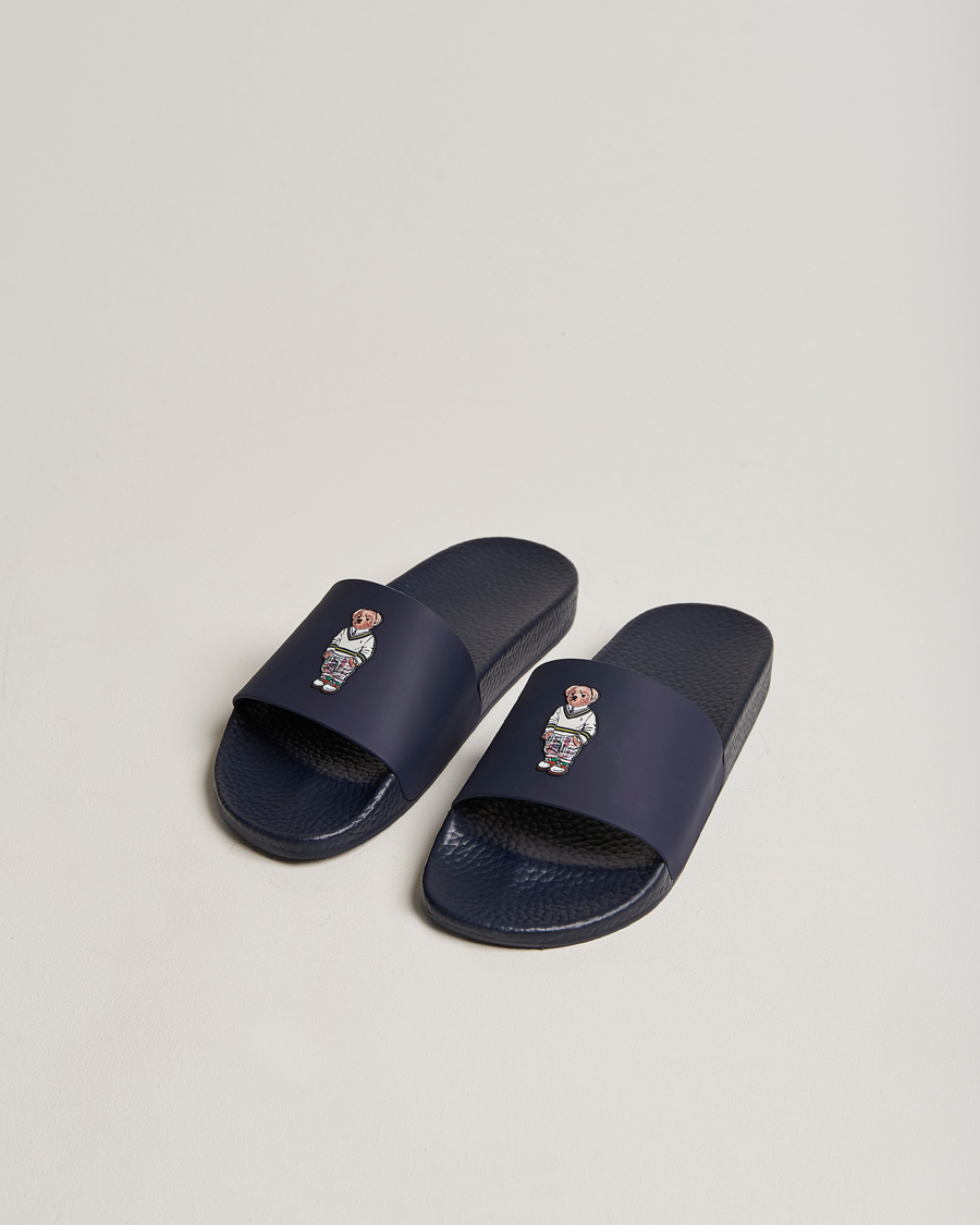 Herre | Polo Ralph Lauren Bear Slides Navy | Polo Ralph Lauren | Bear Slides Navy