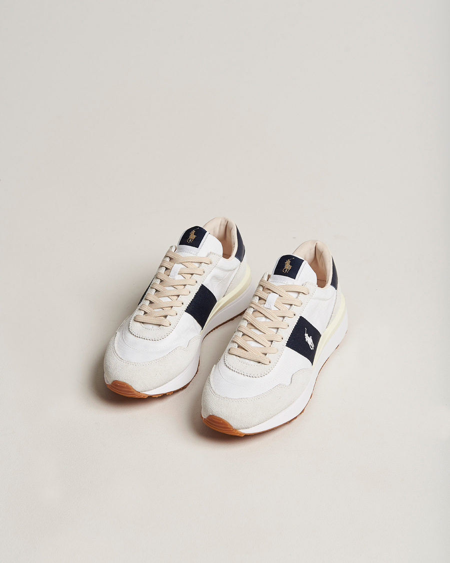 Men | Shoes | Polo Ralph Lauren | Train 89 Running Sneaker White/Hunter Navy