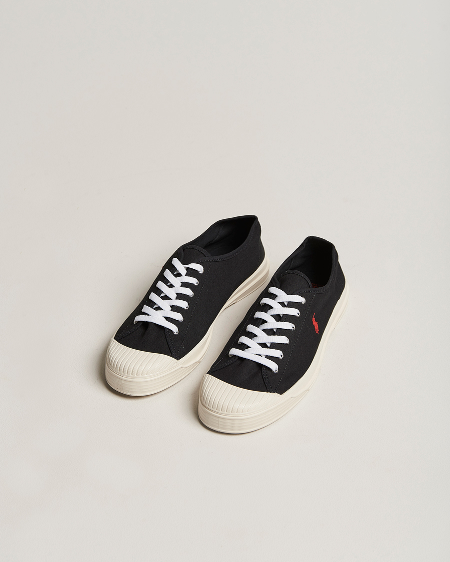 Herre | Polo Ralph Lauren Paloma Canvas Sneaker Black/Red | Polo Ralph Lauren | Paloma Canvas Sneaker Black/Red