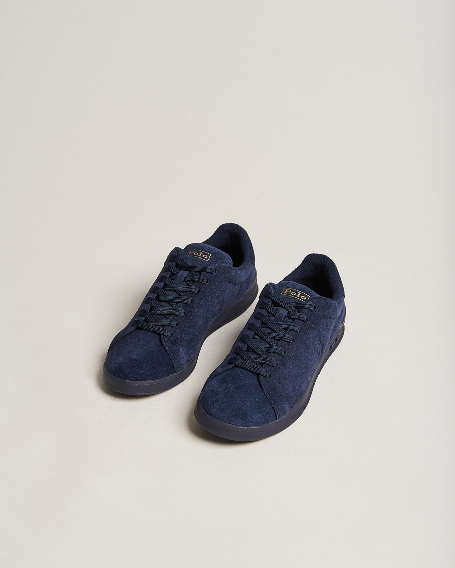 Herre | Polo Ralph Lauren Heritage Court Suede Sneaker Hunter Navy | Polo Ralph Lauren | Heritage Court Suede Sneaker Hunter Navy