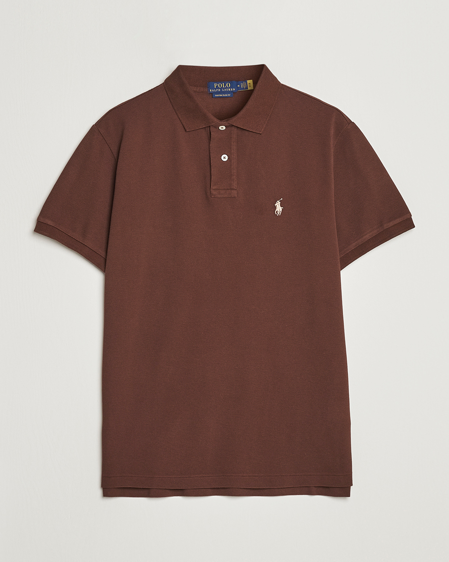 Herre | Polotrøjer | Polo Ralph Lauren | Custom Slim Fit Polo Branch Brown