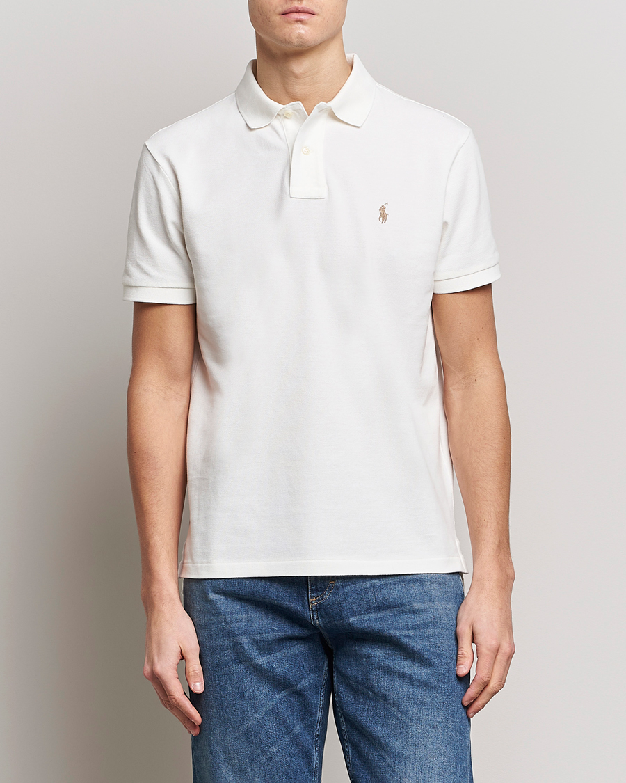 Herre | World of Ralph Lauren | Polo Ralph Lauren | Custom Slim Fit Polo Deckwash White
