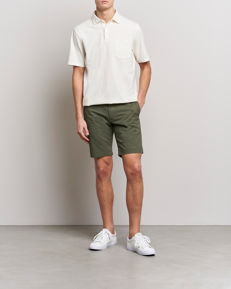 Herre | Polotrøjer | Polo Ralph Lauren | Cotton/Linen Polo Antique Cream