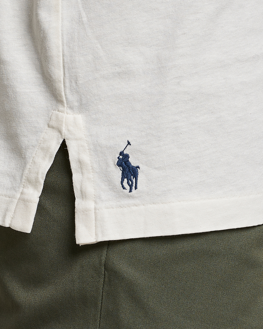 Herre | Polotrøjer | Polo Ralph Lauren | Cotton/Linen Polo Antique Cream