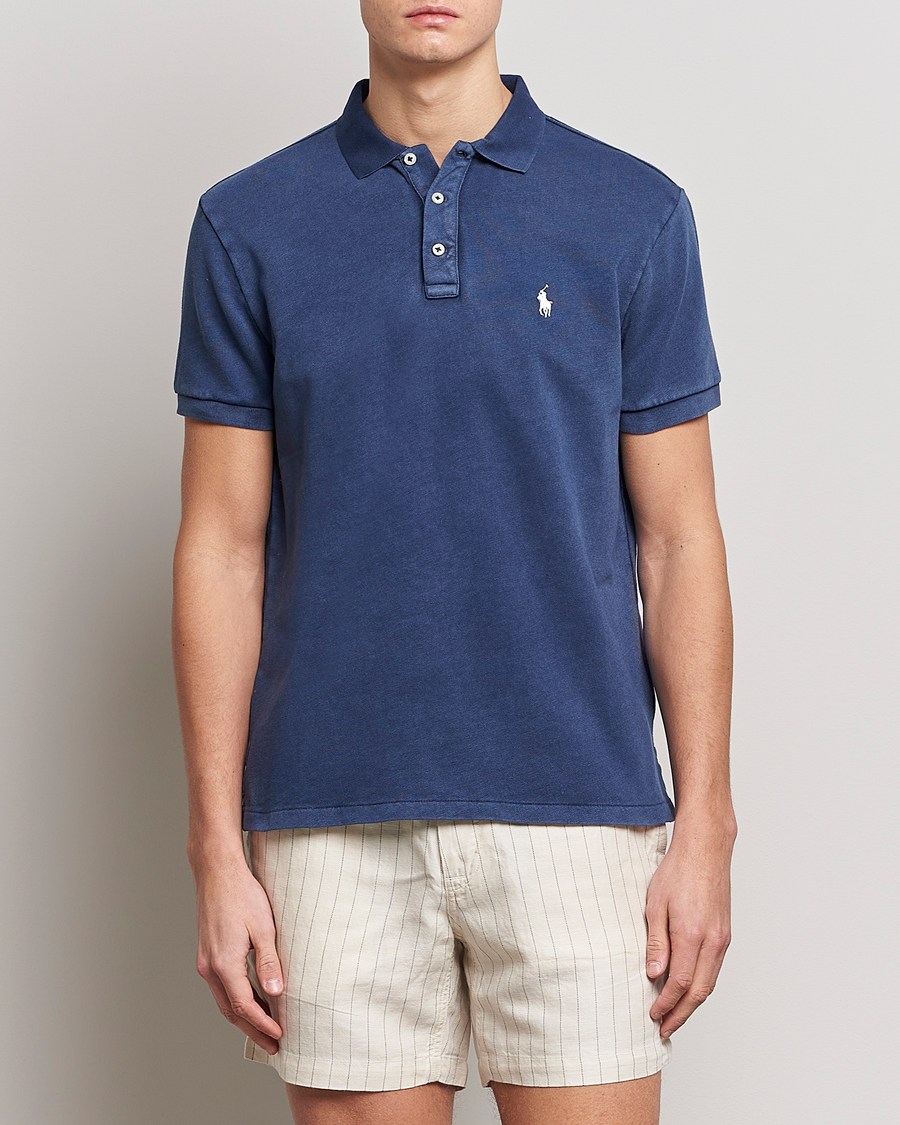 Herre | Polotrøjer | Polo Ralph Lauren | Custom Fit Spa Terry Polo Newport Navy