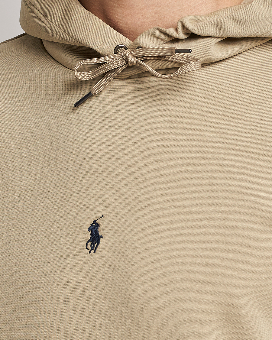 Herre | Trøjer | Polo Ralph Lauren | Double Knit Center Logo Hoodie Classic Khaki
