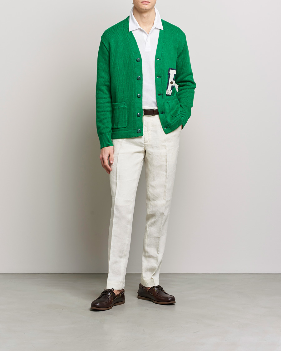 Herre | Trøjer | Polo Ralph Lauren | Cotton Knitted Varsity Cardigan New Forest