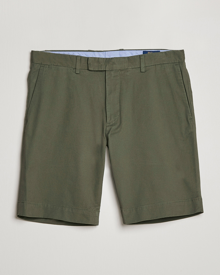 Herre |  | Polo Ralph Lauren | Tailored Slim Fit Shorts Fossil Green