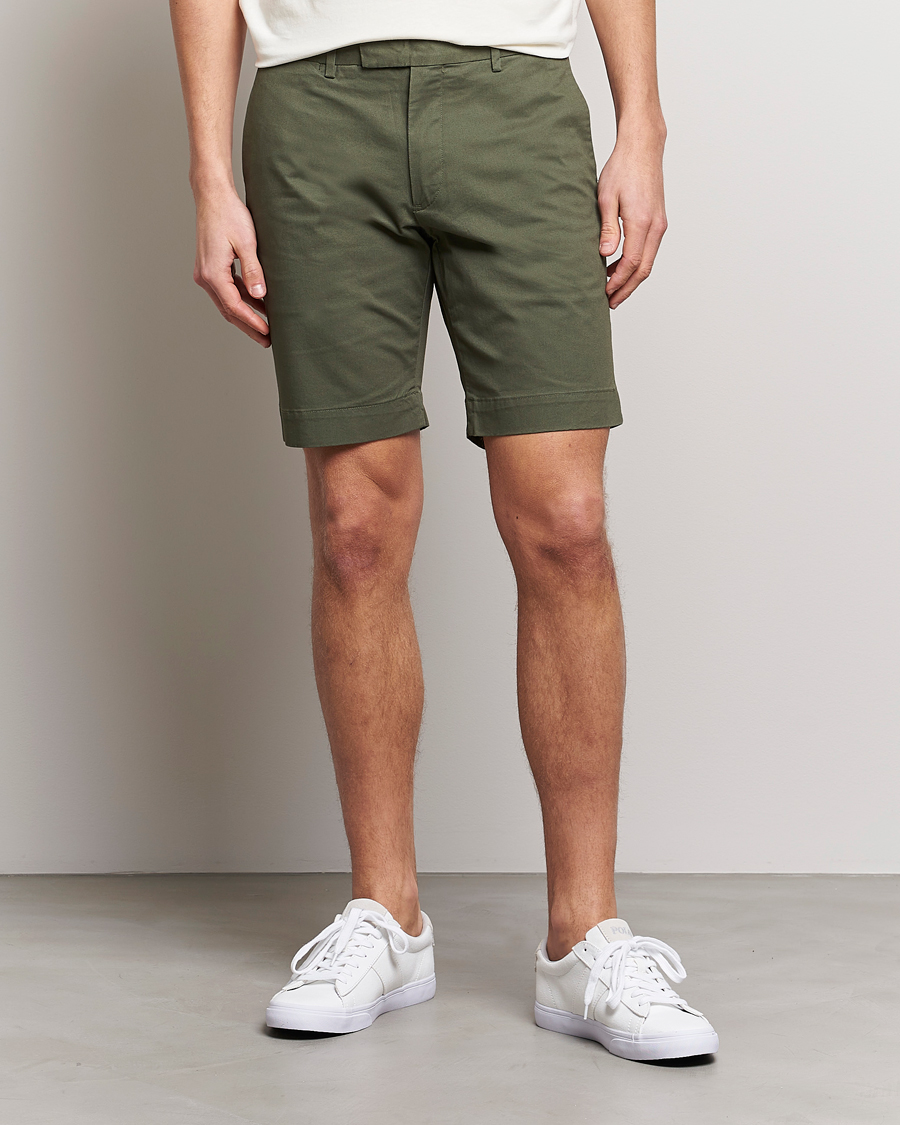 Herre | Polo Ralph Lauren | Polo Ralph Lauren | Tailored Slim Fit Shorts Fossil Green