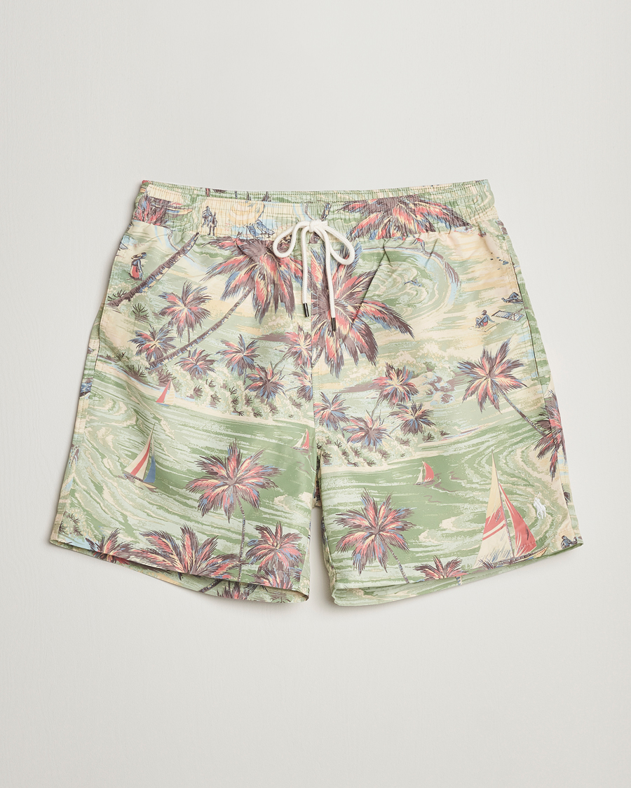 Herre | Badebukser | Polo Ralph Lauren | Hawaiian Bazar Swimshorts Beach Green