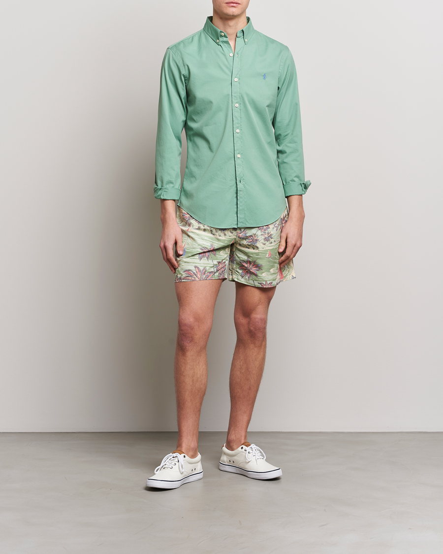Herre | Badebukser | Polo Ralph Lauren | Hawaiian Bazar Swimshorts Beach Green