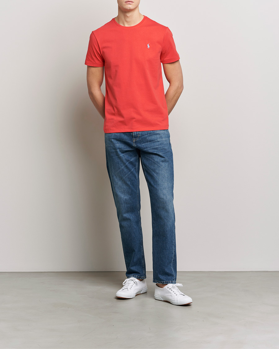 Herre | T-Shirts | Polo Ralph Lauren | Crew Neck T-Shirt Red Reef