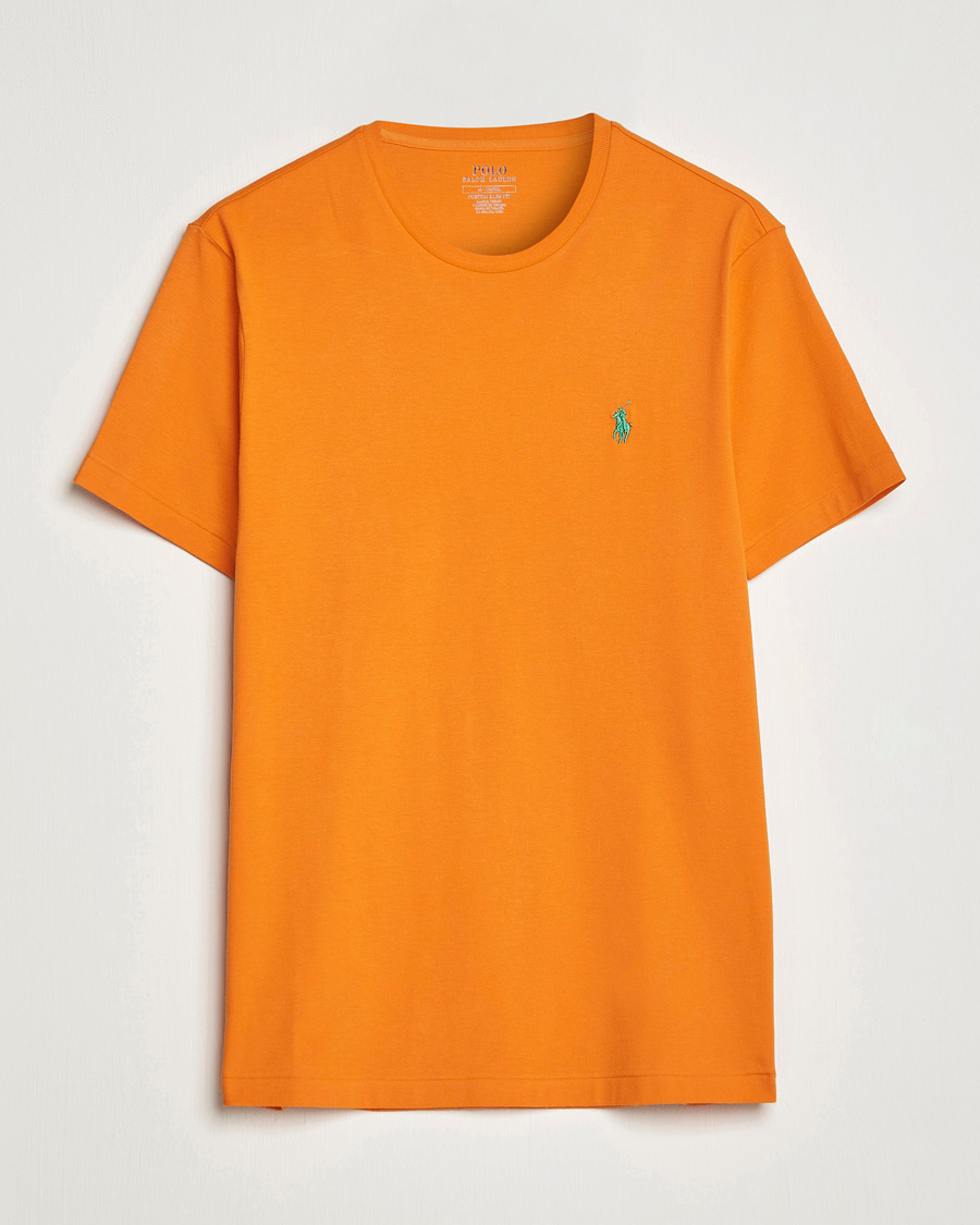 Neck T-Shirt Optic Orange - CareOfCarl.dk