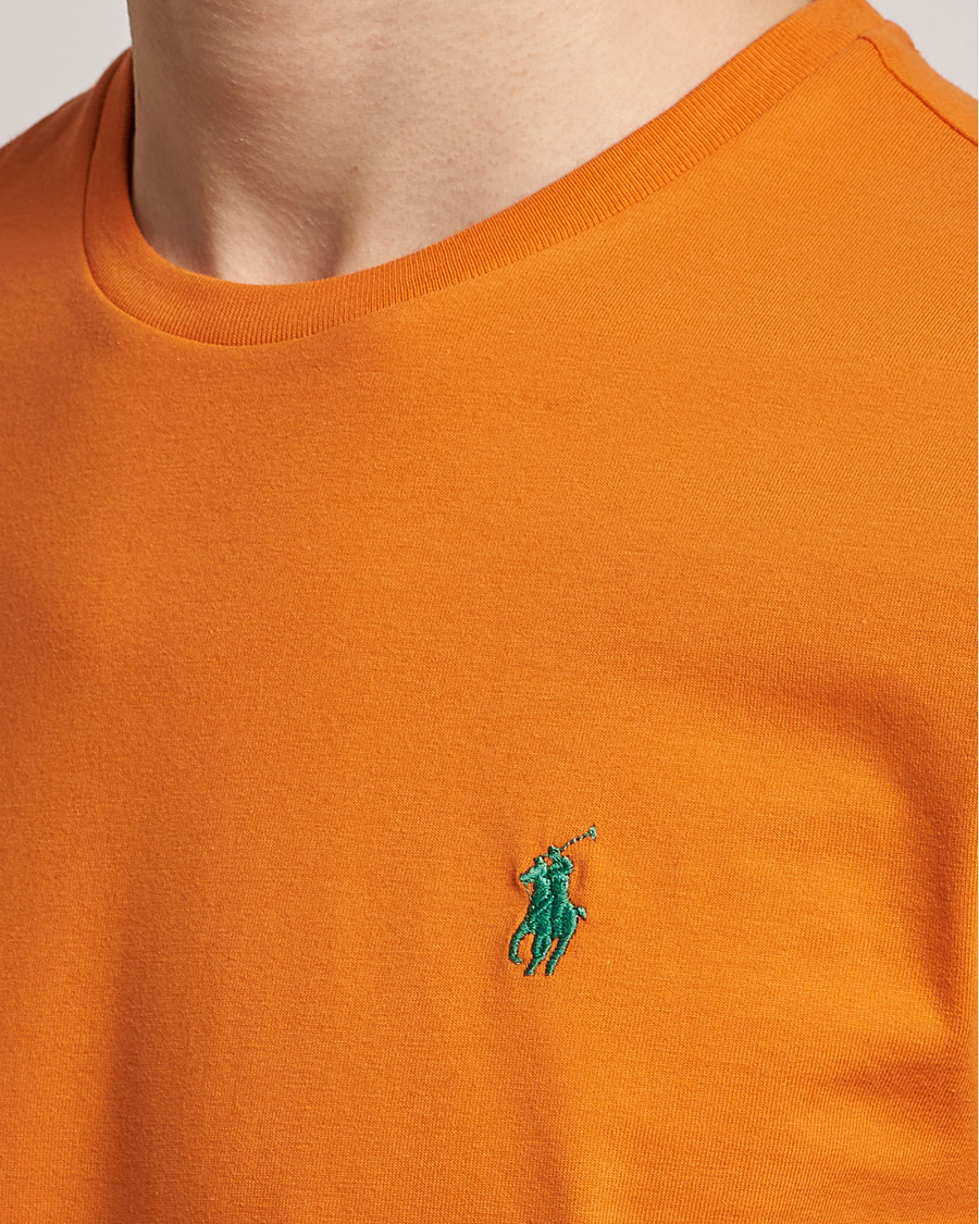 Herre | T-Shirts | Polo Ralph Lauren | Crew Neck T-Shirt Optic Orange