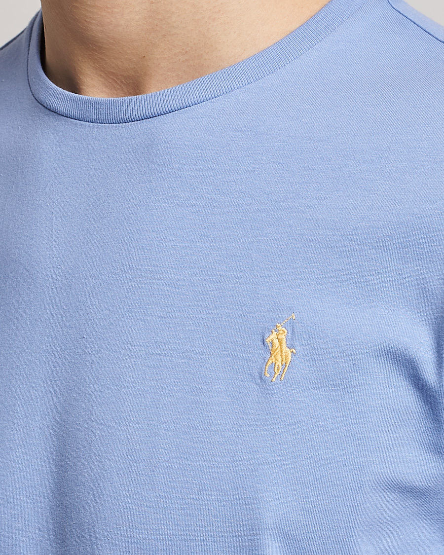 Herre | T-Shirts | Polo Ralph Lauren | Crew Neck T-Shirt Lafayette Blue