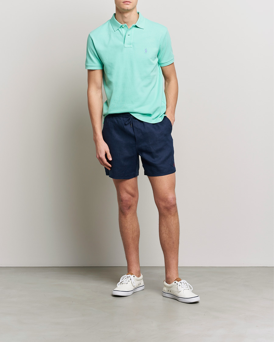 Herre | Polotrøjer | Polo Ralph Lauren | Custom Slim Fit Polo Aqua Verde