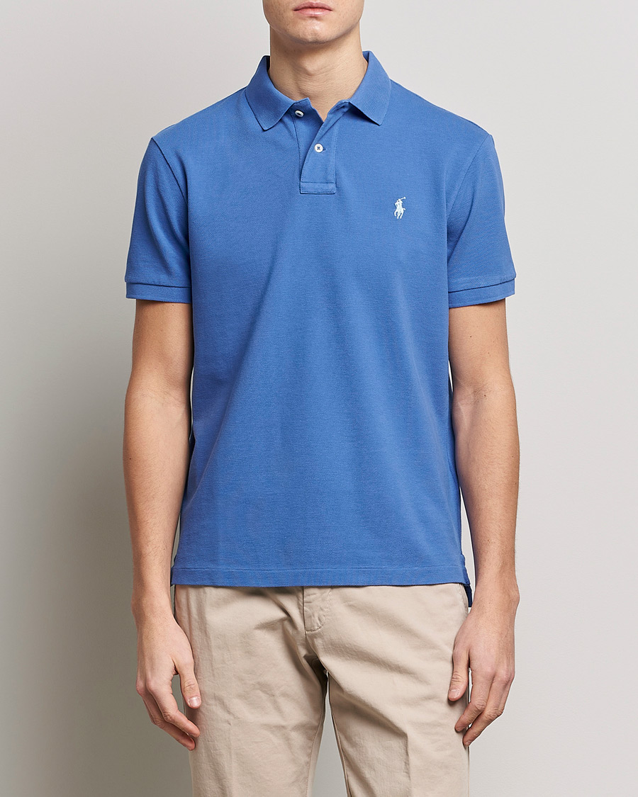 Herre | Polotrøjer | Polo Ralph Lauren | Custom Slim Fit Polo Maidstone Blue