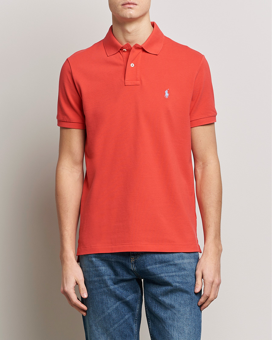 Herre | Kortærmede polotrøjer | Polo Ralph Lauren | Custom Slim Fit Polo Red Reef