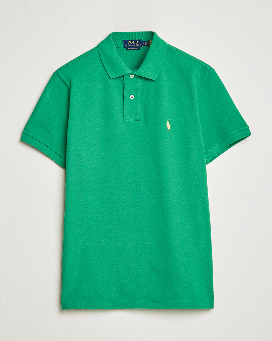 Herre | Polotrøjer | Polo Ralph Lauren | Custom Slim Fit Polo Optic Green