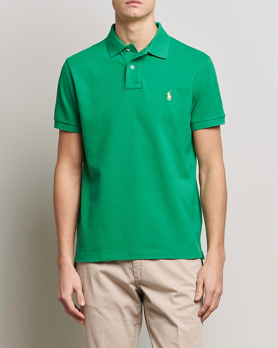 Herre | Polotrøjer | Polo Ralph Lauren | Custom Slim Fit Polo Optic Green