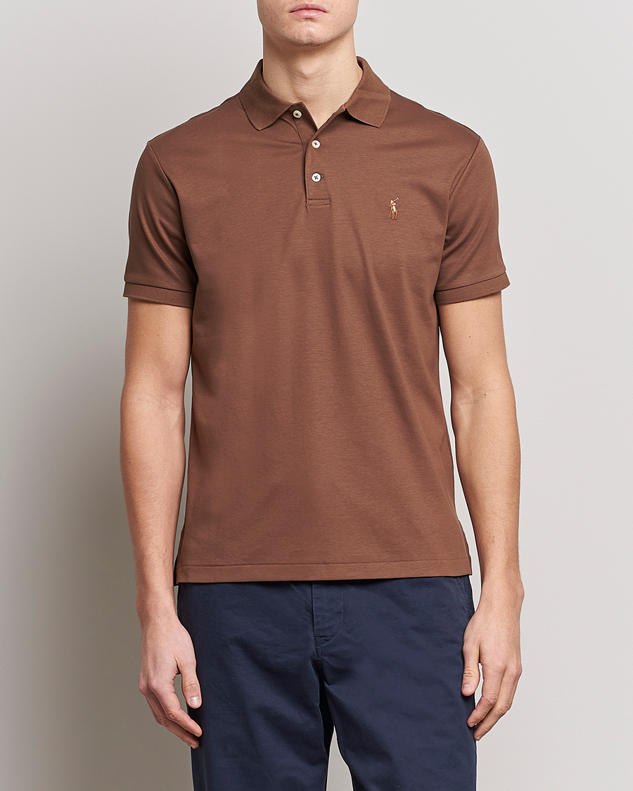 Herre | Polotrøjer | Polo Ralph Lauren | Pima Cotton Polo Luggage Brown