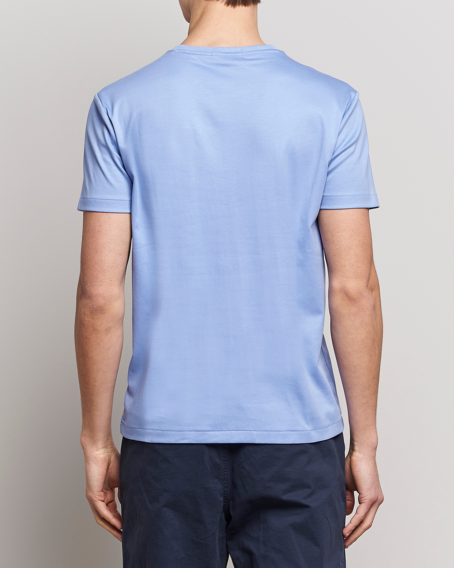 Herre | T-Shirts | Polo Ralph Lauren | Luxury Pima Cotton Crew Neck T-Shirt Lafayette Blue