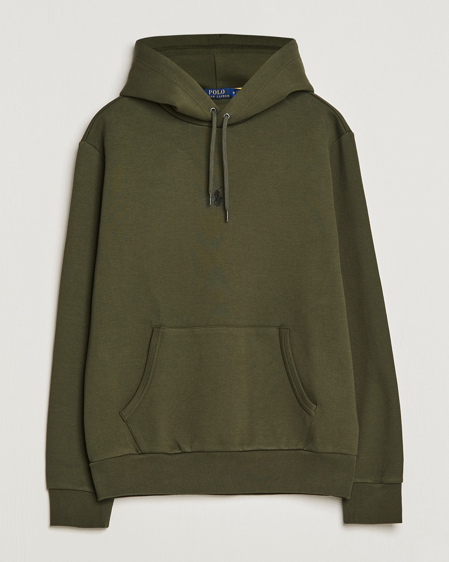 Herre | Trøjer | Polo Ralph Lauren | Double Knit Center Logo Hoodie Company Olive