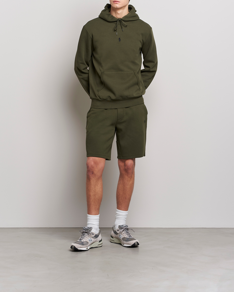 Herre | Trøjer | Polo Ralph Lauren | Double Knit Center Logo Hoodie Company Olive