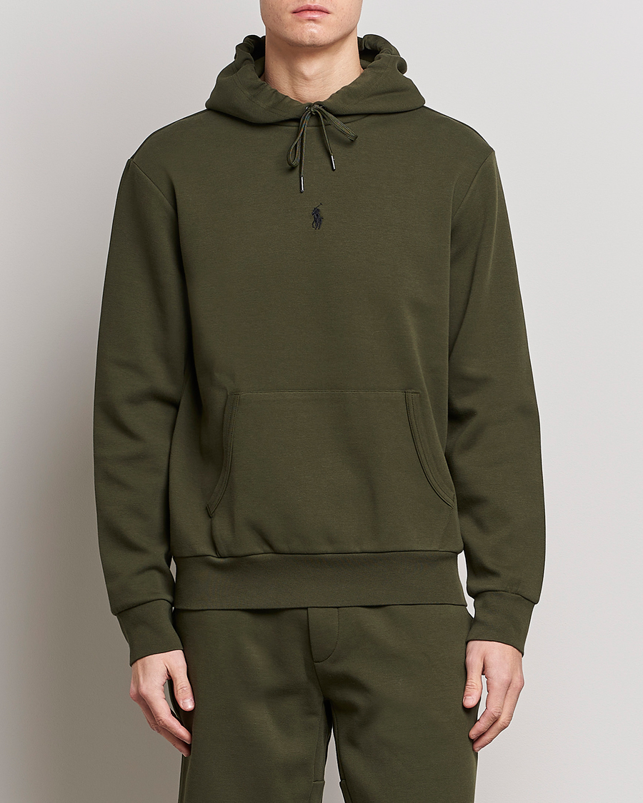 Herre | Trøjer | Polo Ralph Lauren | Double Knit Center Logo Hoodie Company Olive