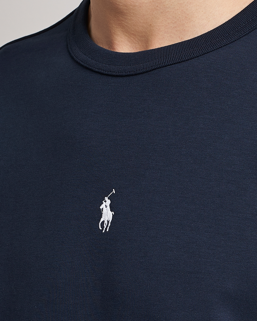 Herre | Trøjer | Polo Ralph Lauren | Double Knit Center Logo Sweatshirt Aviator Navy