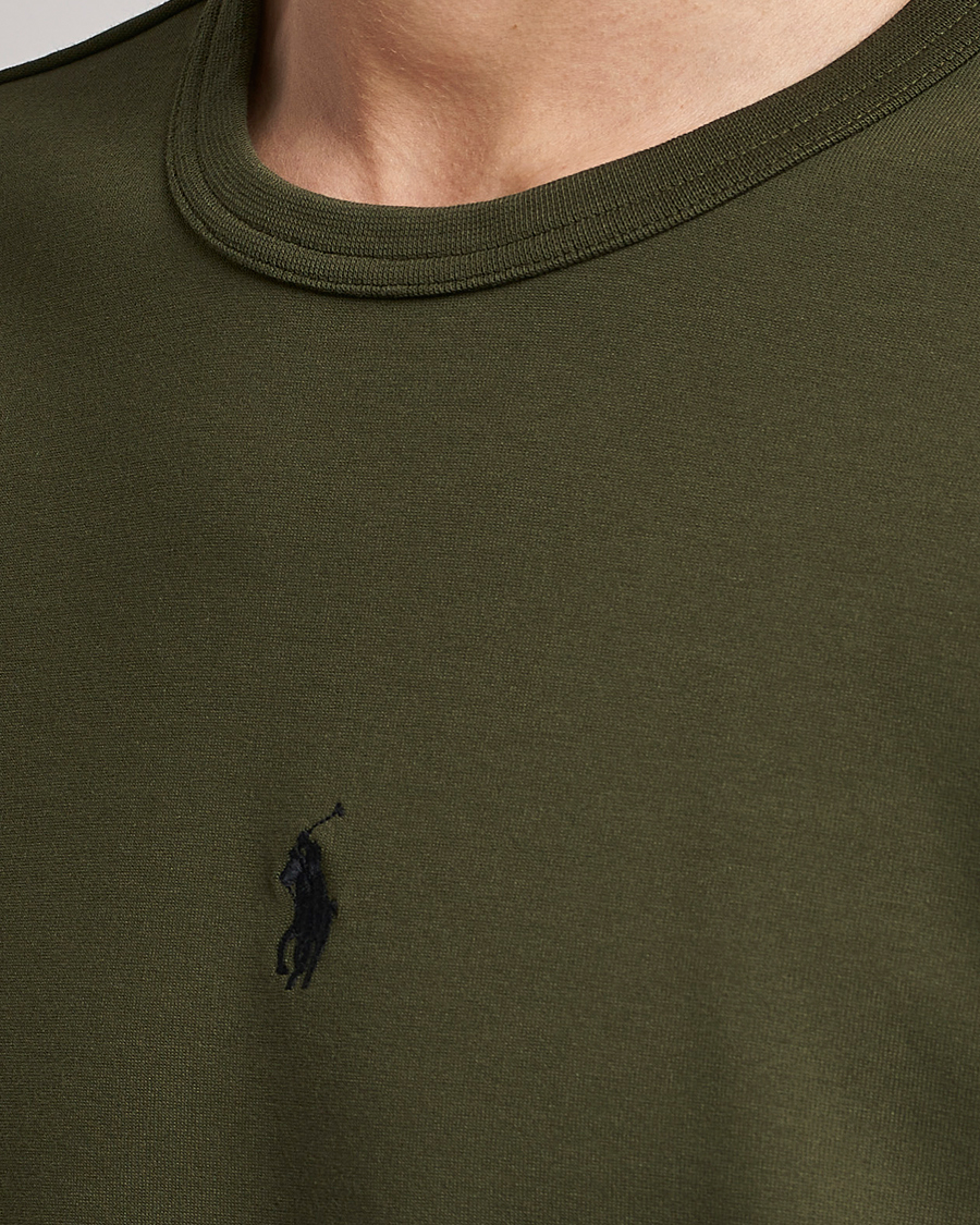 Herre | Trøjer | Polo Ralph Lauren | Double Knit Center Logo Sweatshirt Company Olive